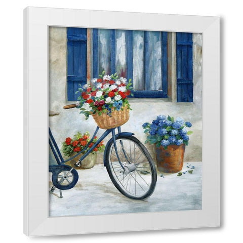 Summer Ride II White Modern Wood Framed Art Print by Nan