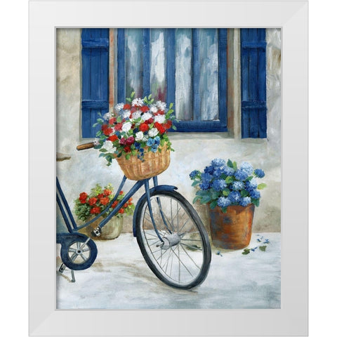 Summer Ride II White Modern Wood Framed Art Print by Nan