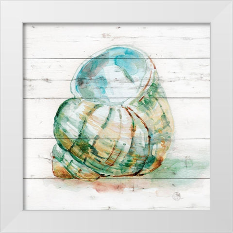 Tye Dyed Shell IV White Modern Wood Framed Art Print by Robinson, Carol