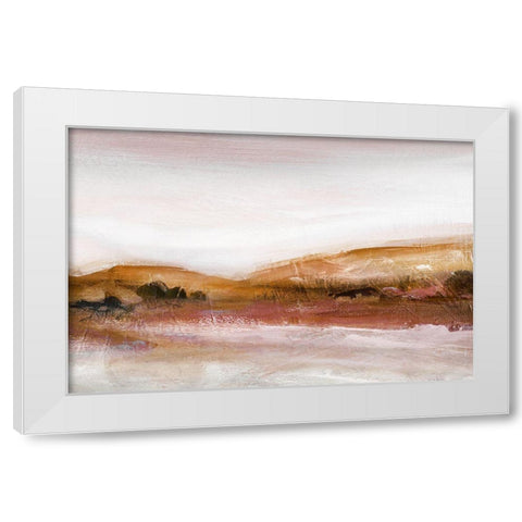 Twilight Shadows White Modern Wood Framed Art Print by Robinson, Carol