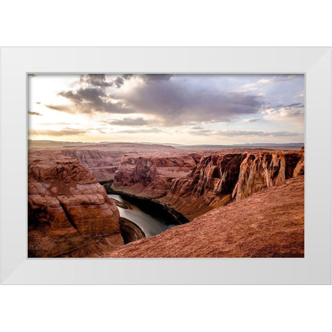Mighty Colorado at Sunset White Modern Wood Framed Art Print by Delimont, Danita