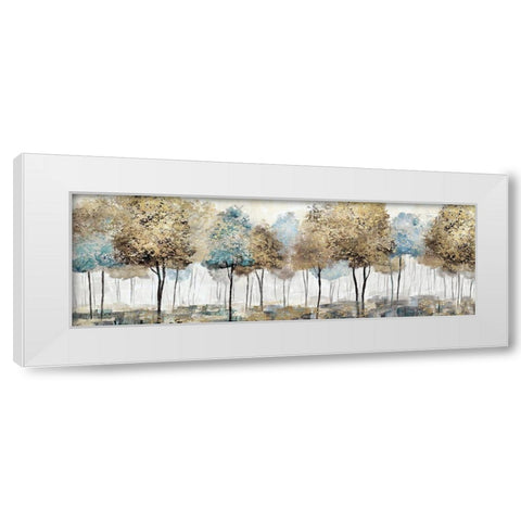 Soft Spring Panoramic White Modern Wood Framed Art Print by Nan