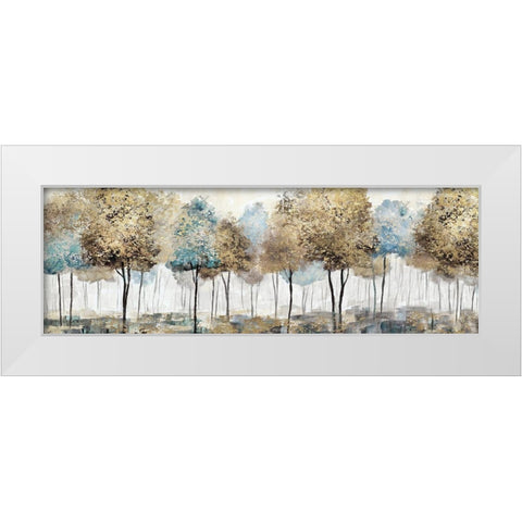 Soft Spring Panoramic White Modern Wood Framed Art Print by Nan
