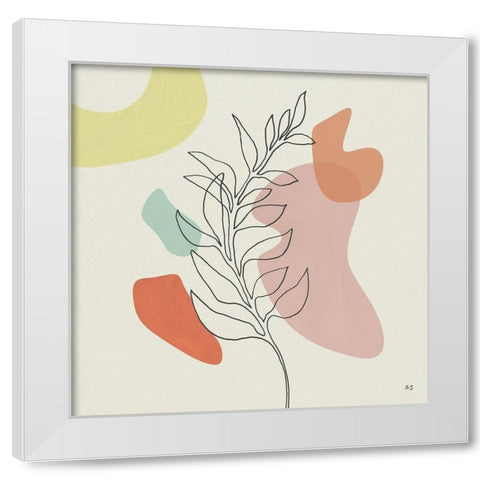 Growing Strong II White Modern Wood Framed Art Print by Jill, Susan