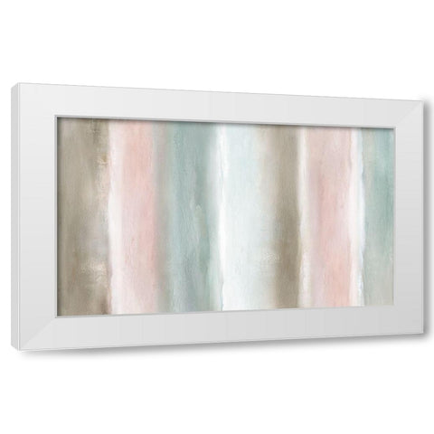 Rainbow Sherbert White Modern Wood Framed Art Print by Nan