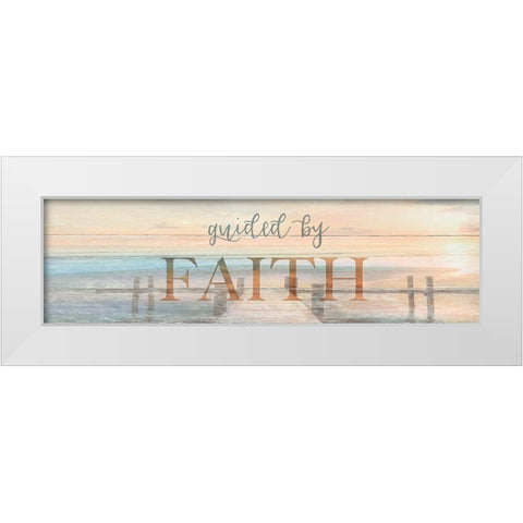 Guided by Faith White Modern Wood Framed Art Print by Calascibetta, Mike