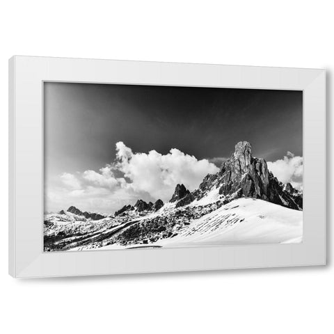 Dragons Tail White Modern Wood Framed Art Print by Van de Goor, Lars