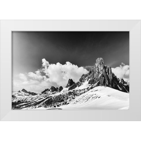 Dragons Tail White Modern Wood Framed Art Print by Van de Goor, Lars