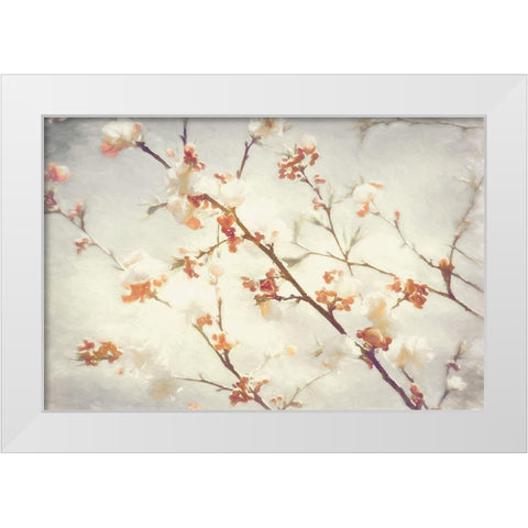 Springly White Modern Wood Framed Art Print by Van de Goor, Lars