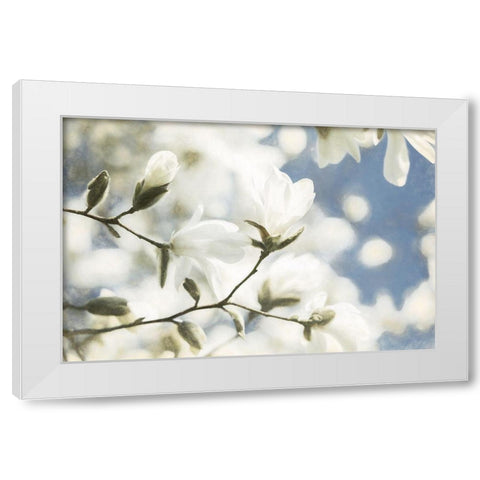 Unfolding Beauty White Modern Wood Framed Art Print by Van de Goor, Lars