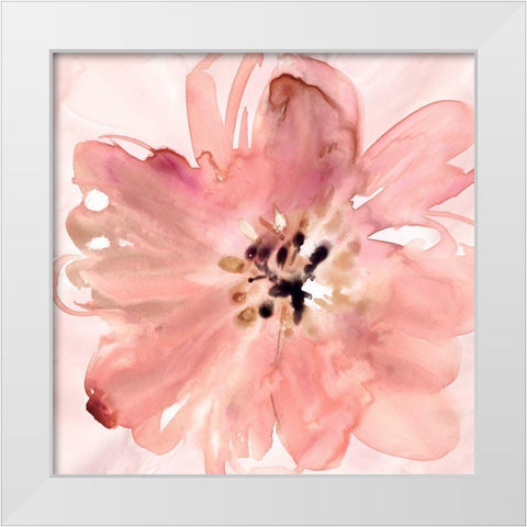 A Little Blush White Modern Wood Framed Art Print by Robinson, Carol
