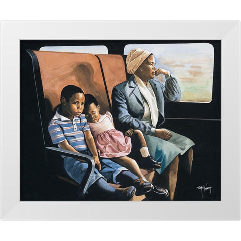 Road Trip I White Modern Wood Framed Art Print by McKinney, Tom