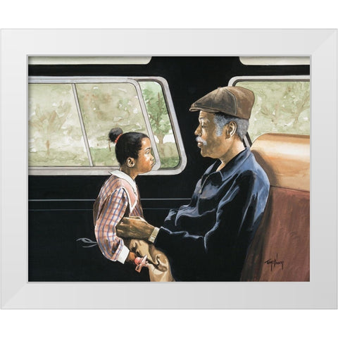 Road Trip II White Modern Wood Framed Art Print by McKinney, Tom