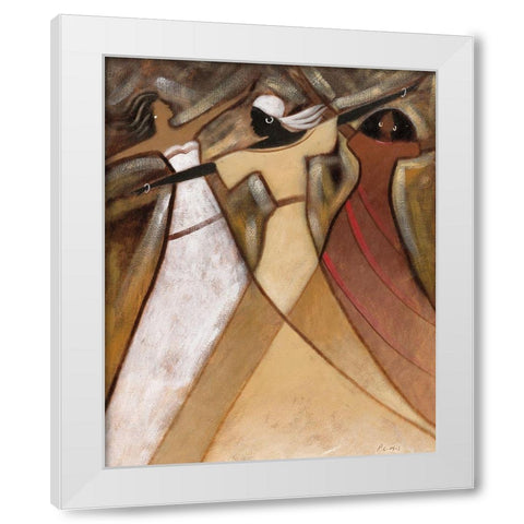 Beauty and Grace I White Modern Wood Framed Art Print by Hefferan, Rob