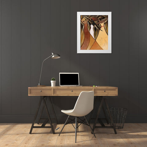 Beauty and Grace II White Modern Wood Framed Art Print by Hefferan, Rob