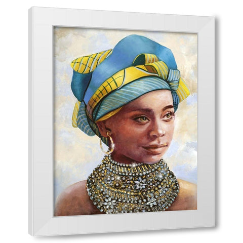 Soulful Beauty I White Modern Wood Framed Art Print by Brooks, Donna