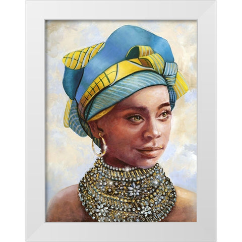 Soulful Beauty I White Modern Wood Framed Art Print by Brooks, Donna