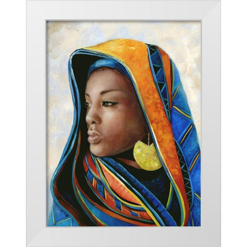 Soulful Beauty II White Modern Wood Framed Art Print by Brooks, Donna