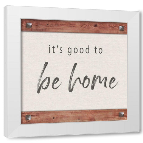 Home White Modern Wood Framed Art Print by Murray, Amanda