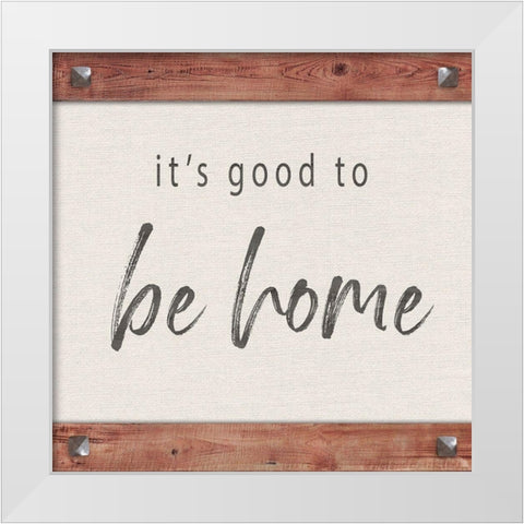 Home White Modern Wood Framed Art Print by Murray, Amanda