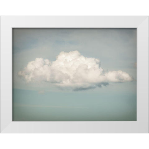 Its a Cloud White Modern Wood Framed Art Print by Van de Goor, Lars
