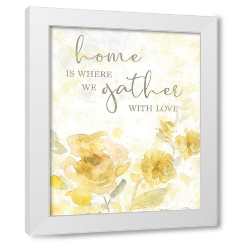 Gather with Love White Modern Wood Framed Art Print by Robinson, Carol
