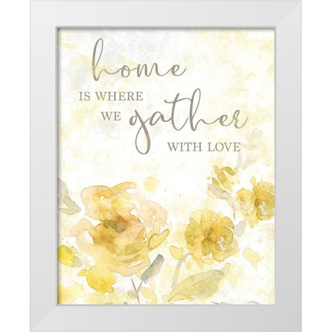 Gather with Love White Modern Wood Framed Art Print by Robinson, Carol