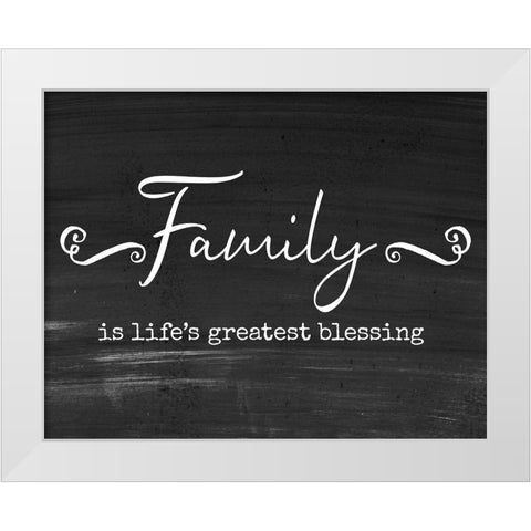 Greatest Blessing White Modern Wood Framed Art Print by Murray, Amanda