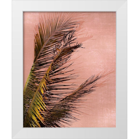 Honduras Palm White Modern Wood Framed Art Print by Carpentieri, Natalie