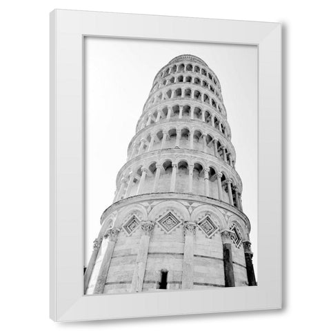 Pisa White Modern Wood Framed Art Print by Carpentieri, Natalie