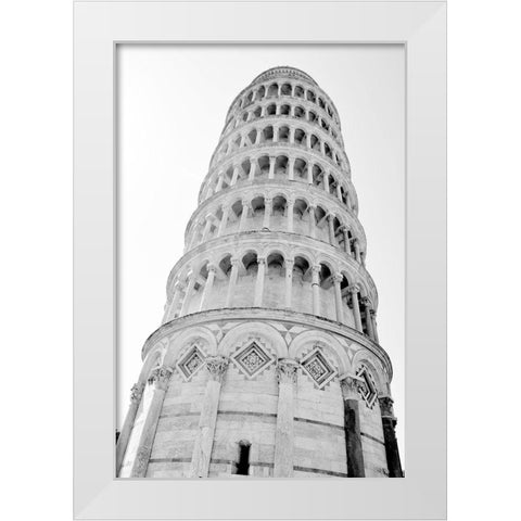 Pisa White Modern Wood Framed Art Print by Carpentieri, Natalie