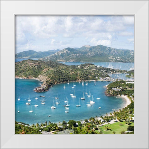 Antigua White Modern Wood Framed Art Print by Delimont, Danita