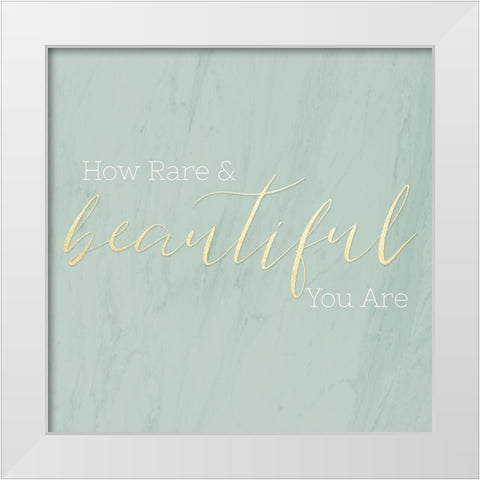 Rare and Beautiful White Modern Wood Framed Art Print by CAD Designs