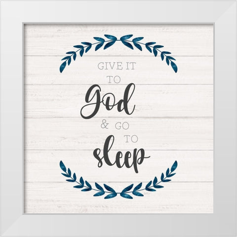 Go to Sleep White Modern Wood Framed Art Print by Carpentieri, Natalie