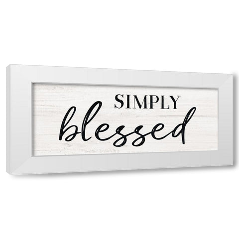 Simply White Modern Wood Framed Art Print by Carpentieri, Natalie