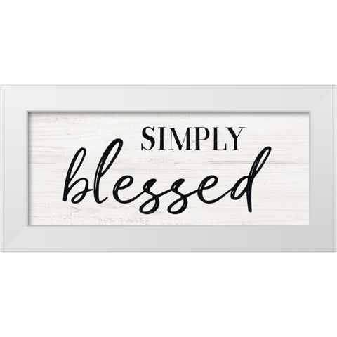 Simply White Modern Wood Framed Art Print by Carpentieri, Natalie