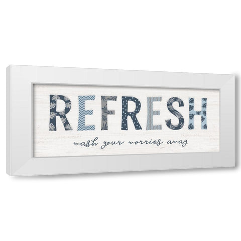 Refresh White Modern Wood Framed Art Print by Carpentieri, Natalie