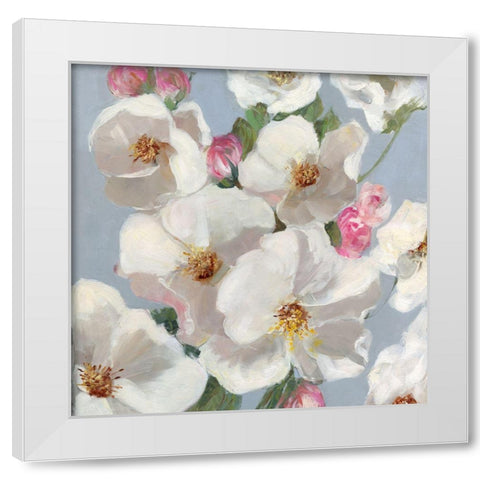 Spring Blossoms Blue Sky II White Modern Wood Framed Art Print by Swatland, Sally