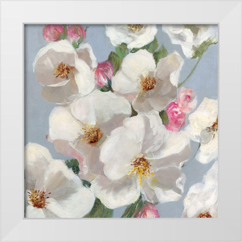 Spring Blossoms Blue Sky II White Modern Wood Framed Art Print by Swatland, Sally