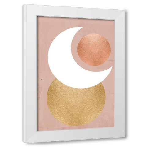 Lunar Mystic White Modern Wood Framed Art Print by Santiago, Daniela