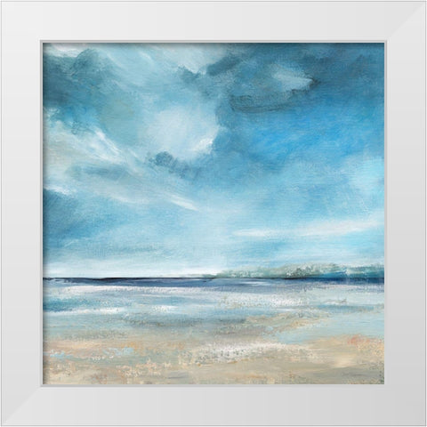 Clouds and Sunshine White Modern Wood Framed Art Print by Robinson, Carol