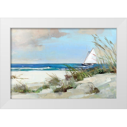 Midday Breeze White Modern Wood Framed Art Print by Swatland, Sally