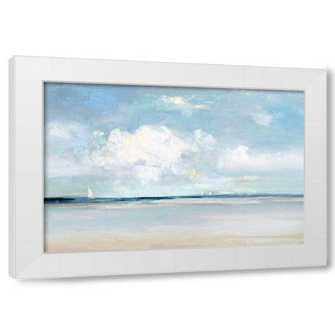 Summer Breeze White Modern Wood Framed Art Print by Swatland, Sally