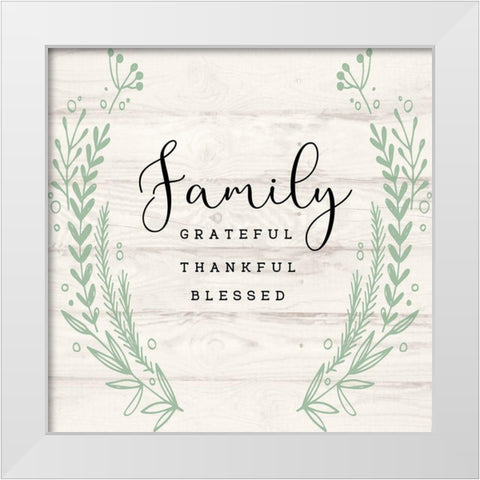 Family White Modern Wood Framed Art Print by Jill, Susan