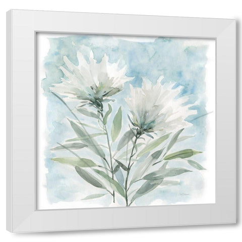 Wild Thistle Bloom I White Modern Wood Framed Art Print by Robinson, Carol