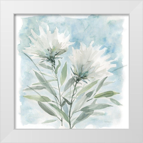 Wild Thistle Bloom I White Modern Wood Framed Art Print by Robinson, Carol