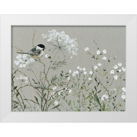 Bouquet of Grace Meadow I White Modern Wood Framed Art Print by Robinson, Carol