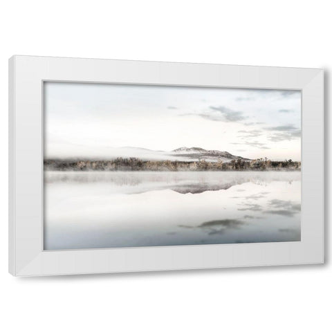 Sunrise Clouds White Modern Wood Framed Art Print by Haney, Chuck