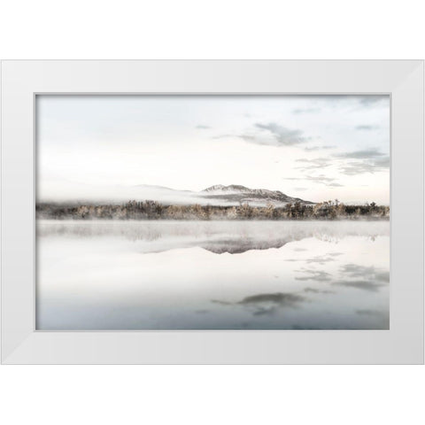 Sunrise Clouds White Modern Wood Framed Art Print by Haney, Chuck