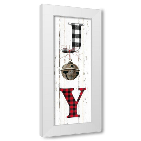 Checkered Joy White Modern Wood Framed Art Print by Robinson, Carol